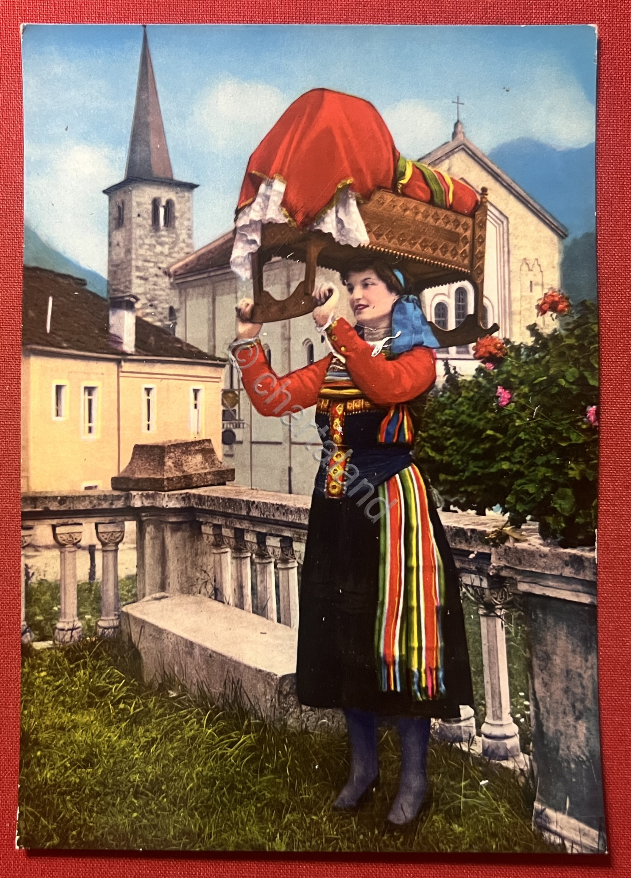 Cartolina - Valsesia - Costume di Fobello e Cervatto - …