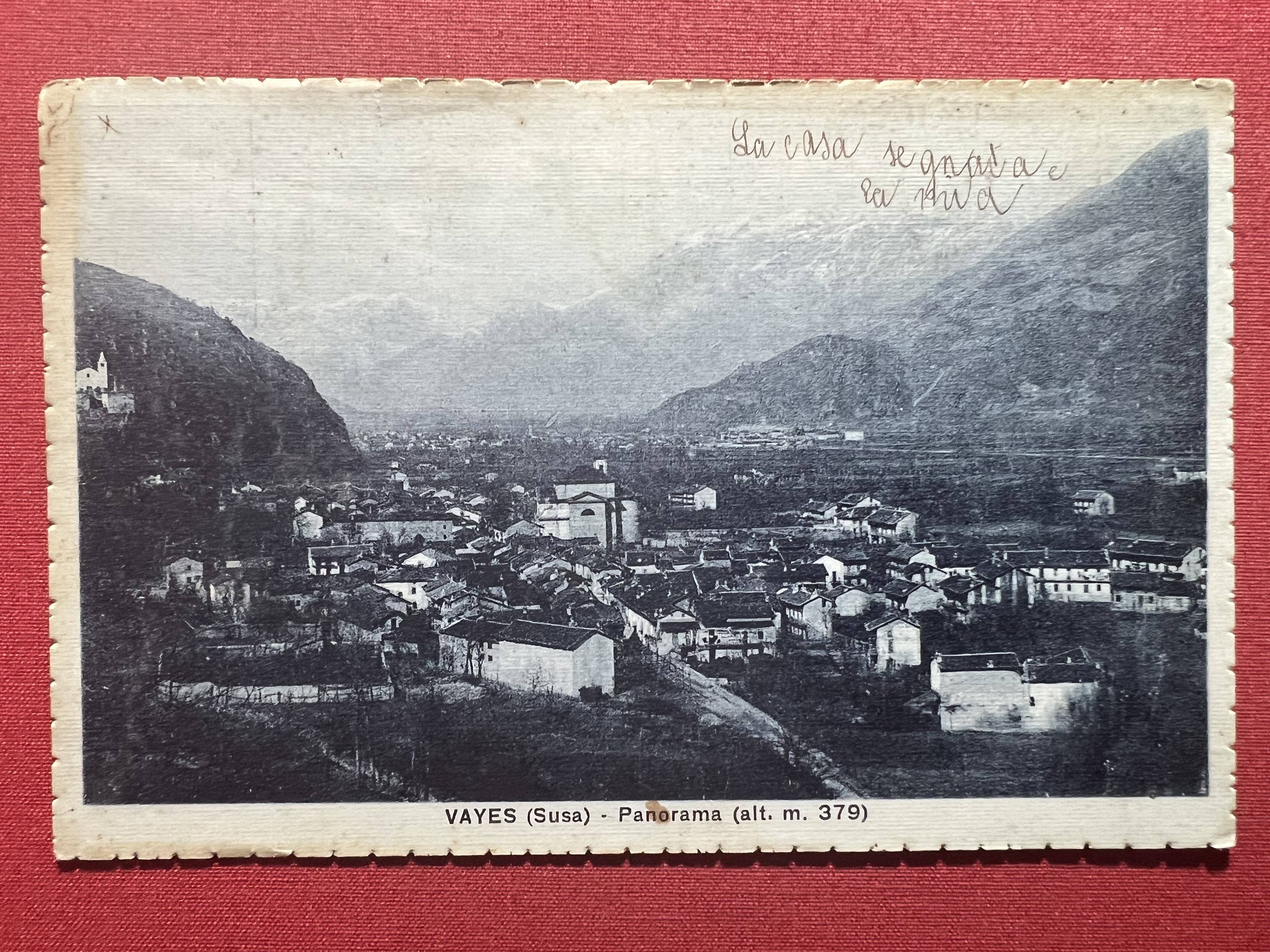 Cartolina - Vayes ( Susa ) - Panorama - 1929