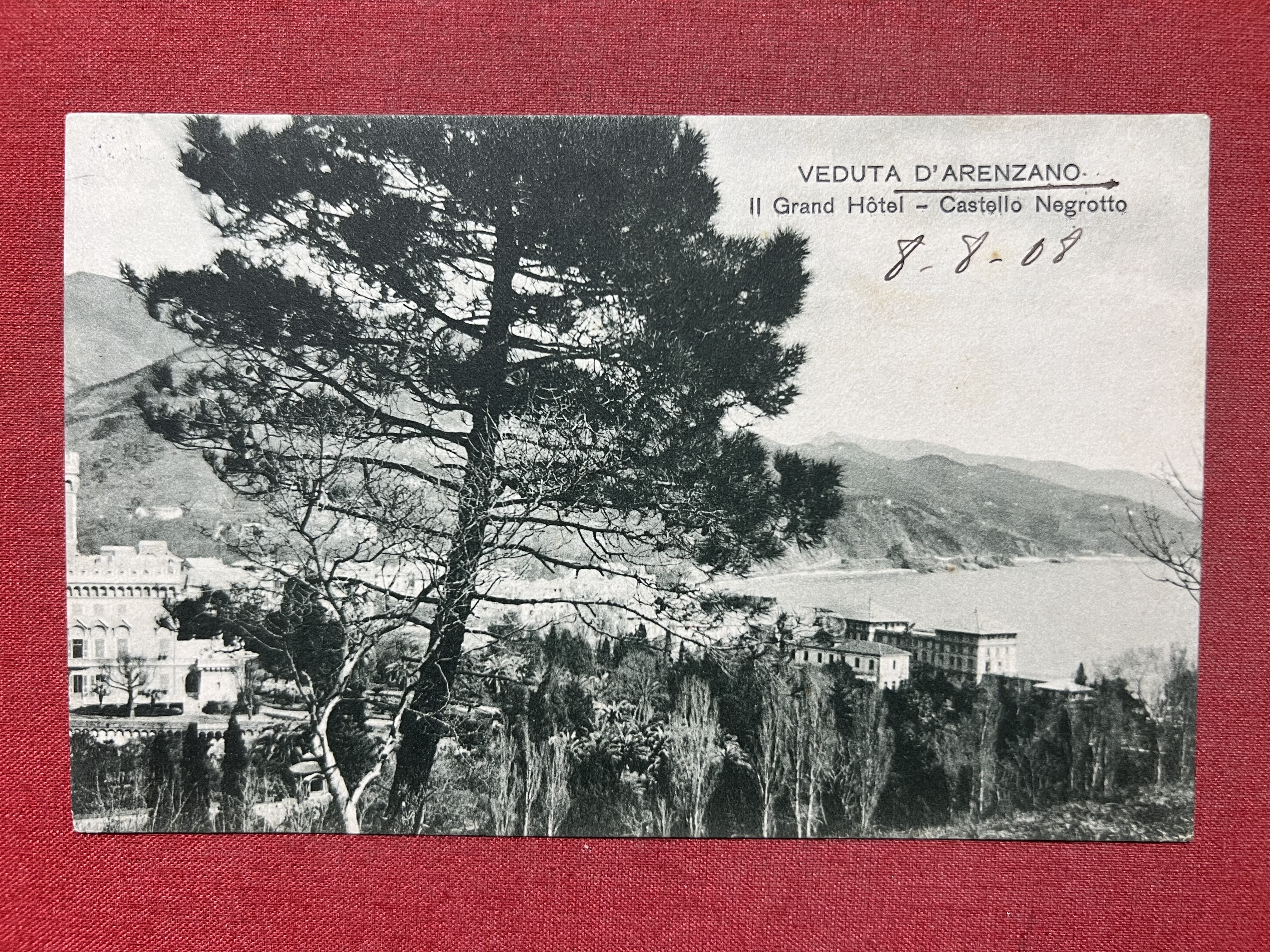 Cartolina - Veduta di Arenzano - Il Grand Hotel - …