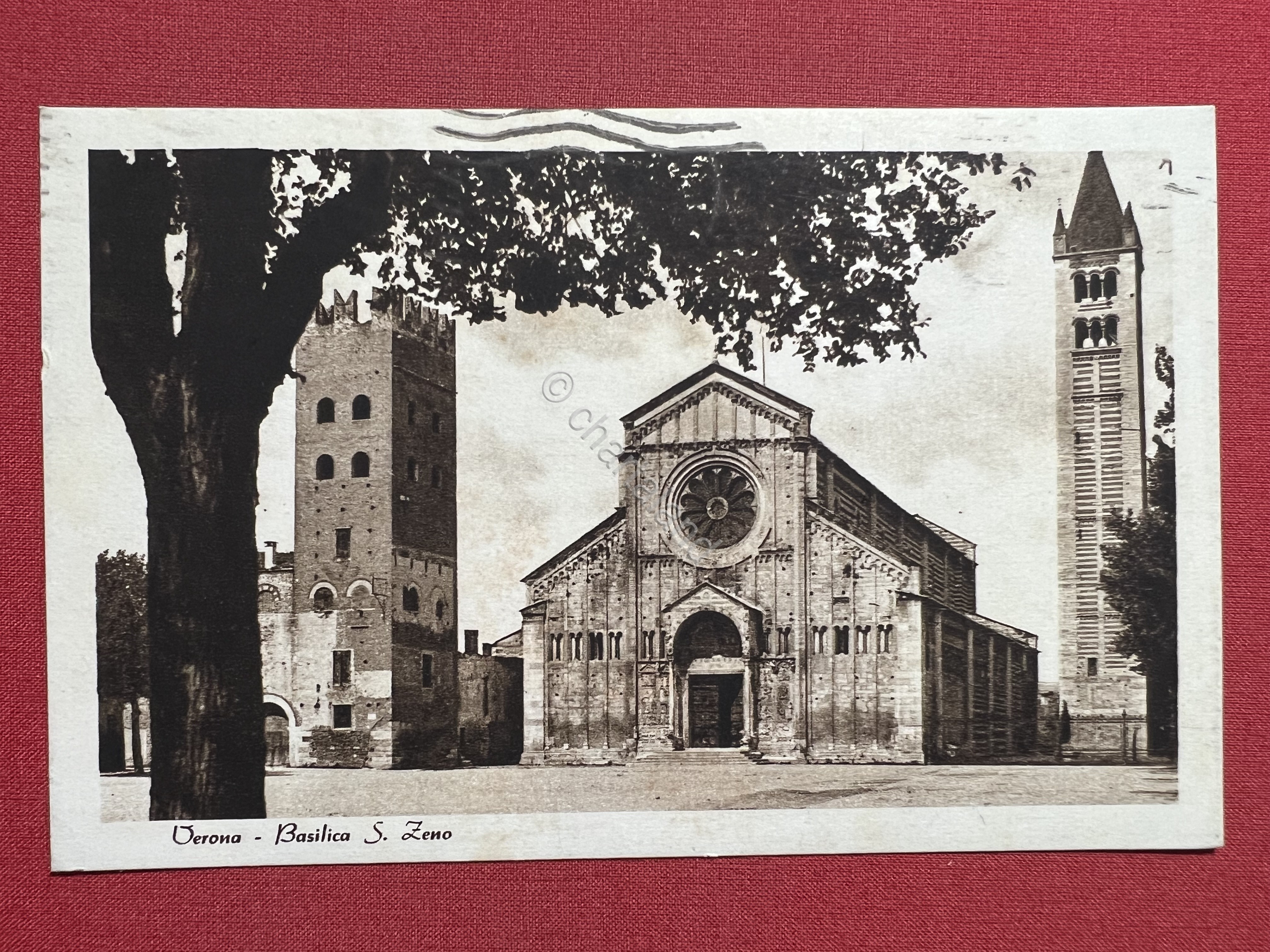Cartolina - Verona - Basilica S. Zeno - 1939
