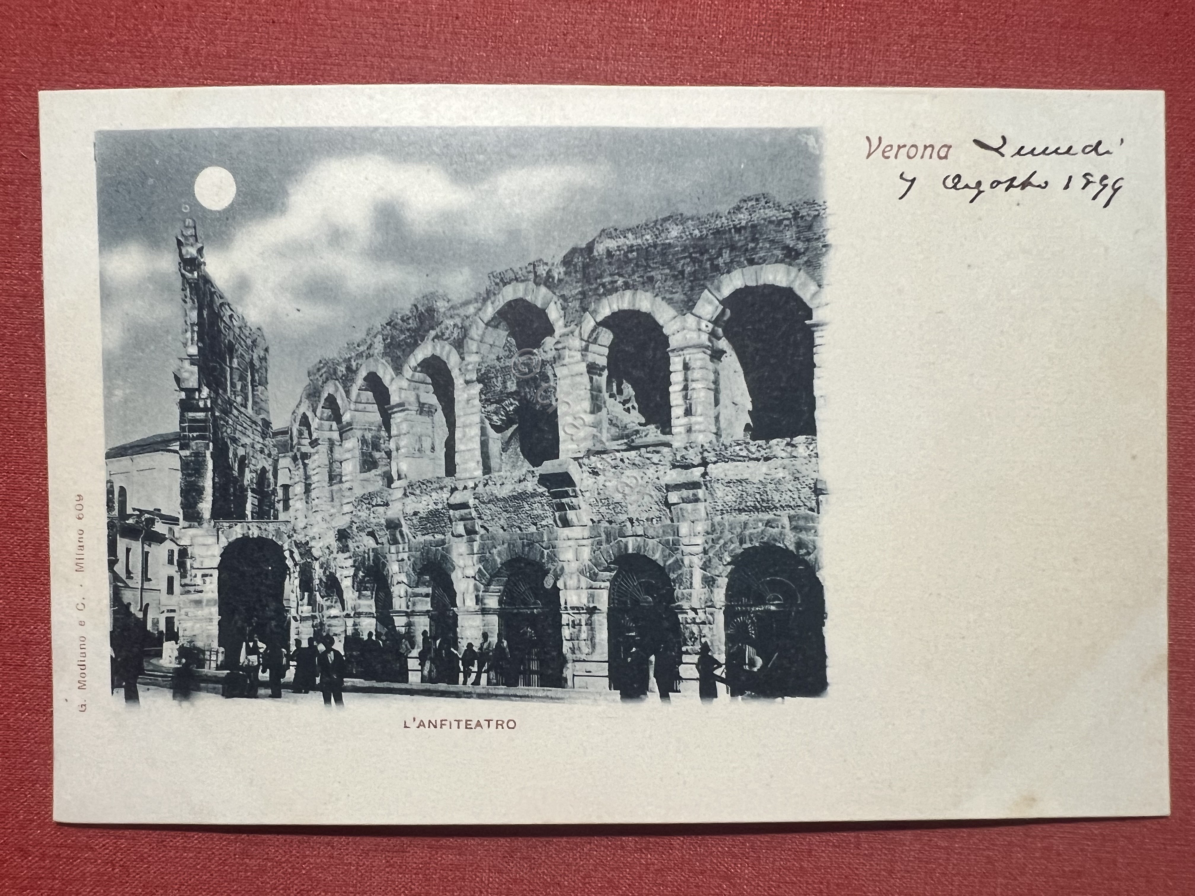 Cartolina - Verona - L'Anfiteatro - 1899