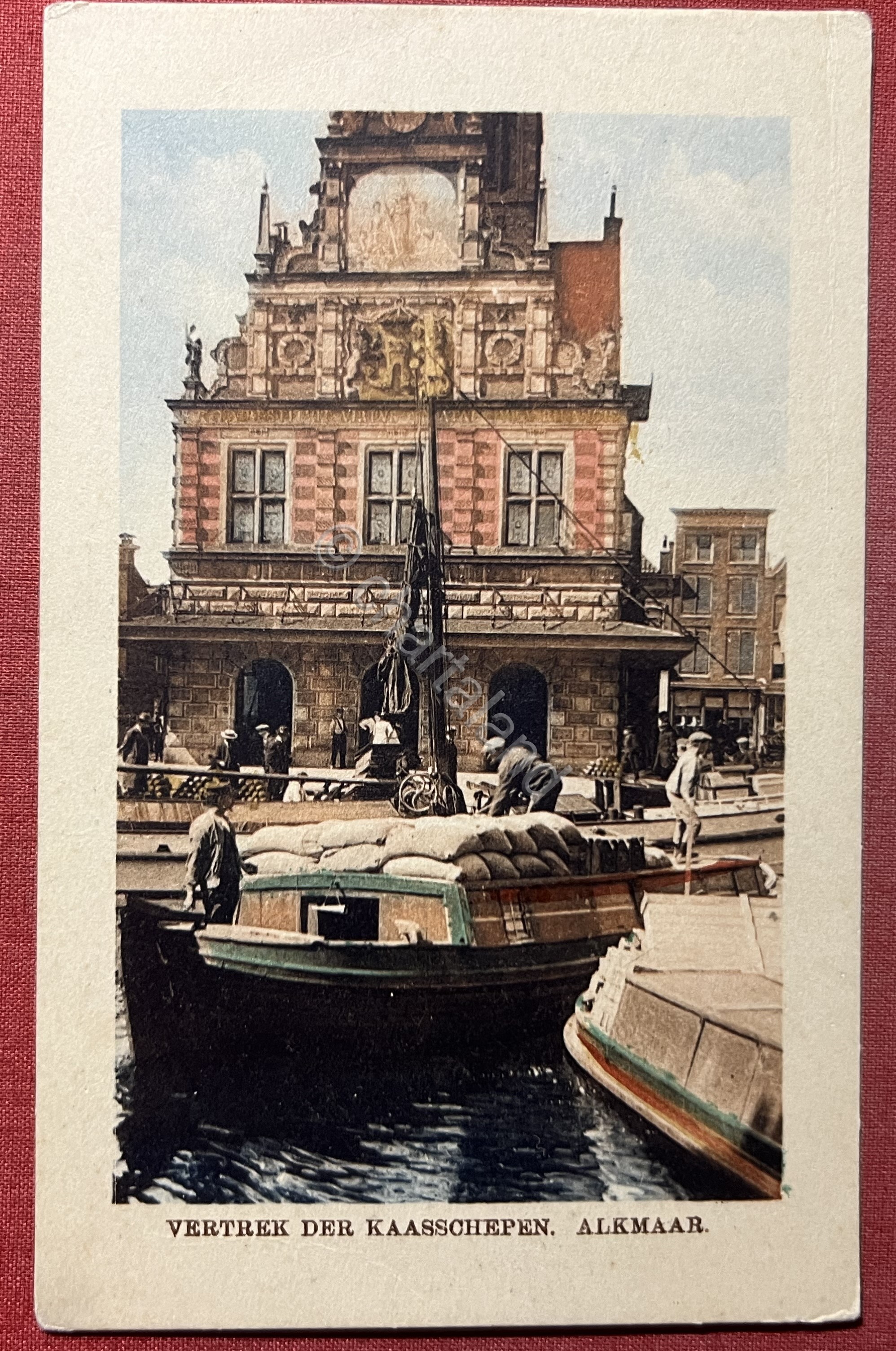 Cartolina - Vertrek der Kaasschepen - Alkmaar - 1910 ca.