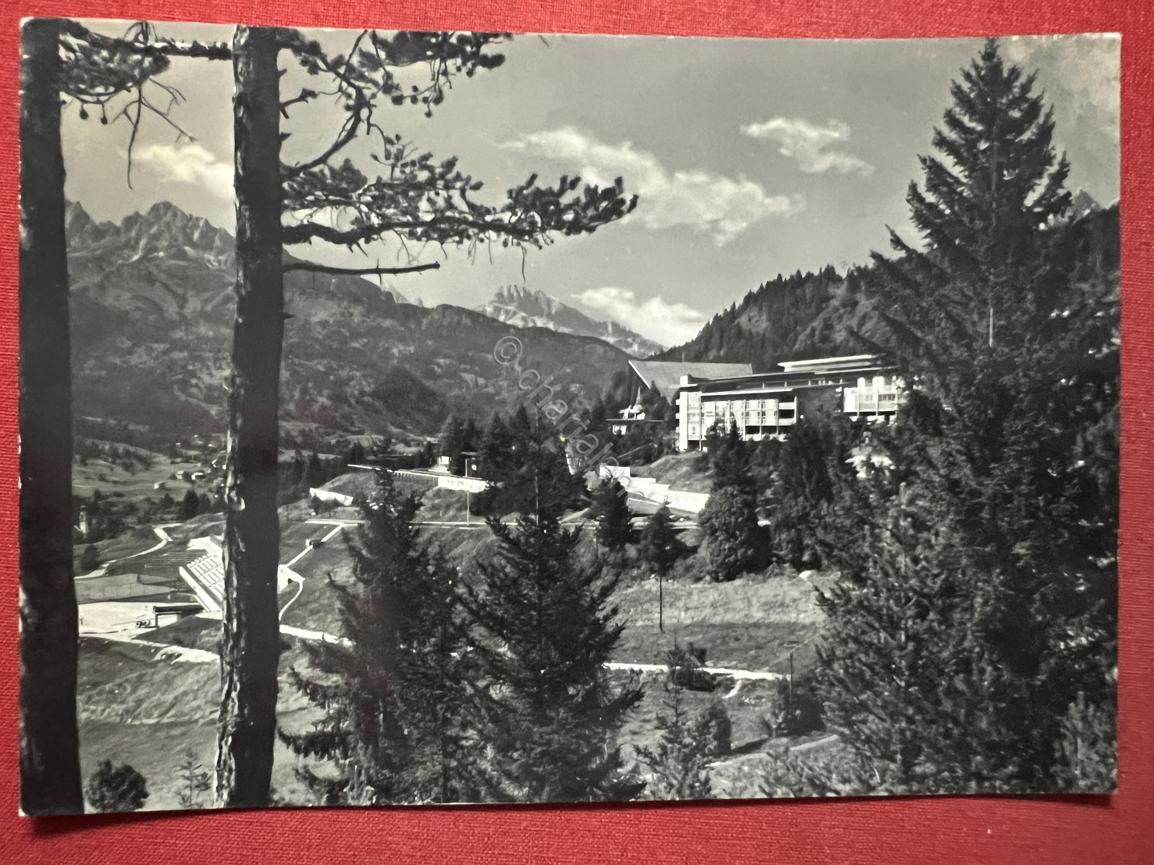 Cartolina - Villaggio Sociale E.N.I. - Corte di Cadore (Borca) …