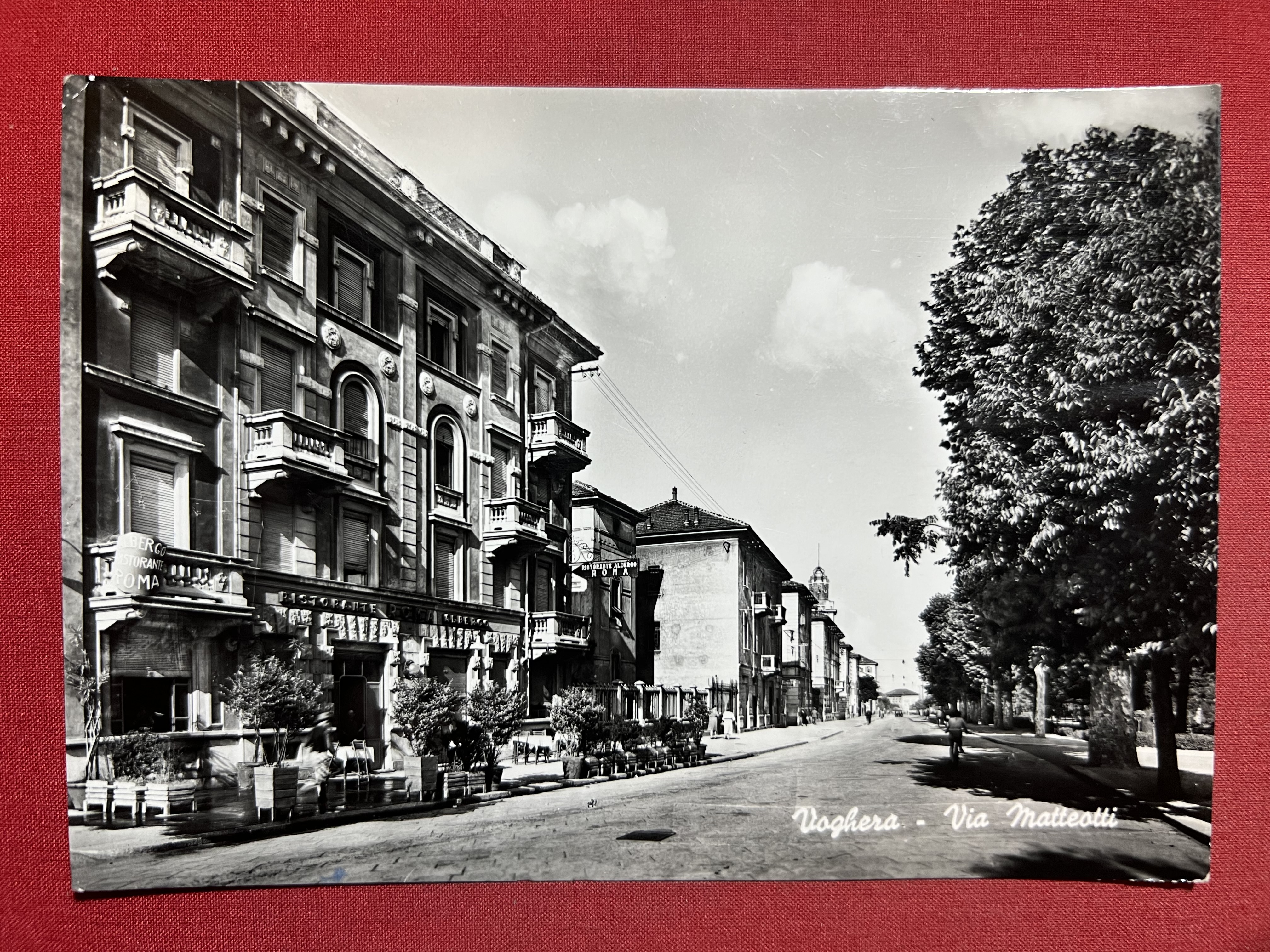 Cartolina - Voghera ( Pavia ) - Via Matteotti - …
