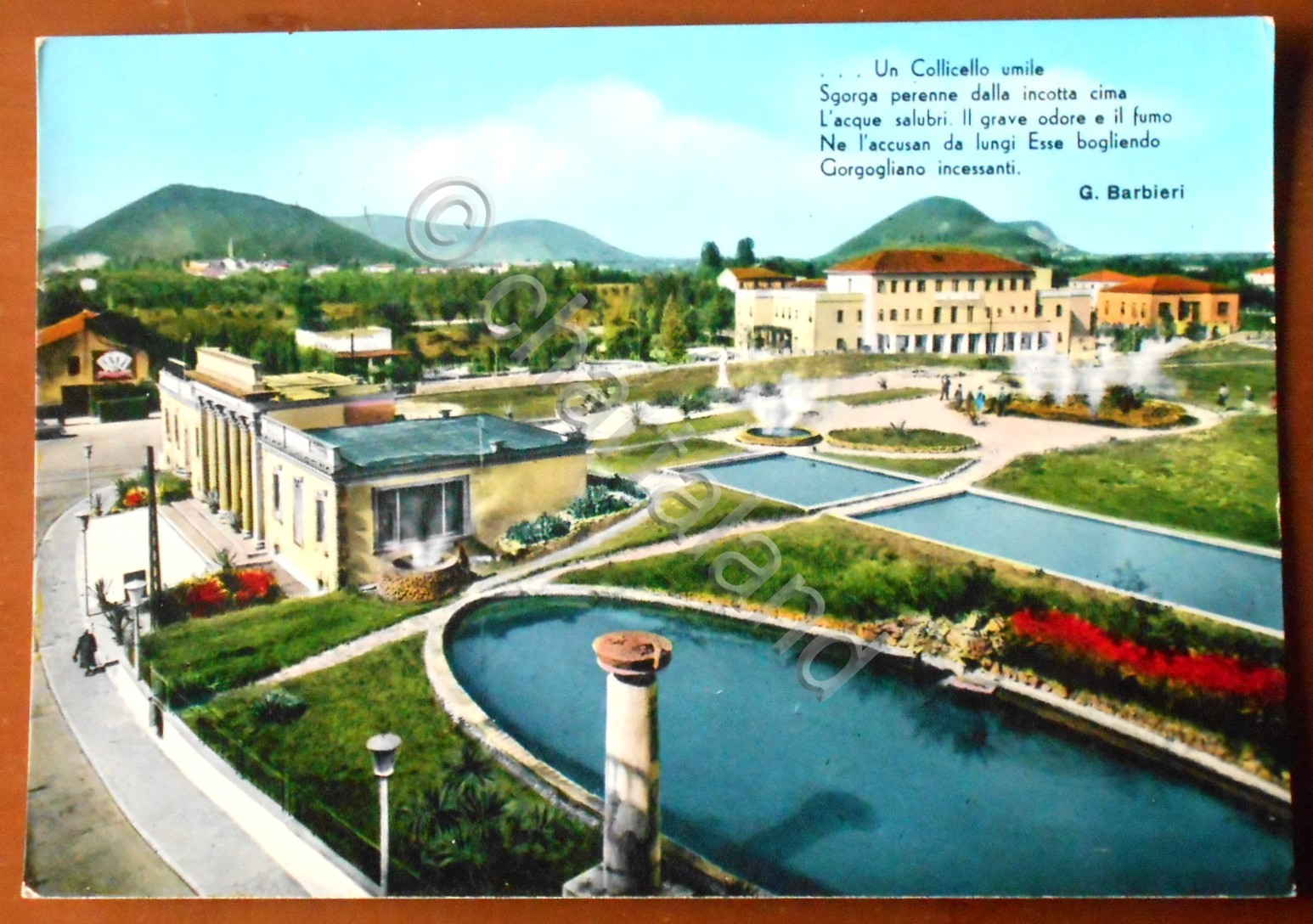 Cartolina Abano Terme - Sorgente Montirone - 1963