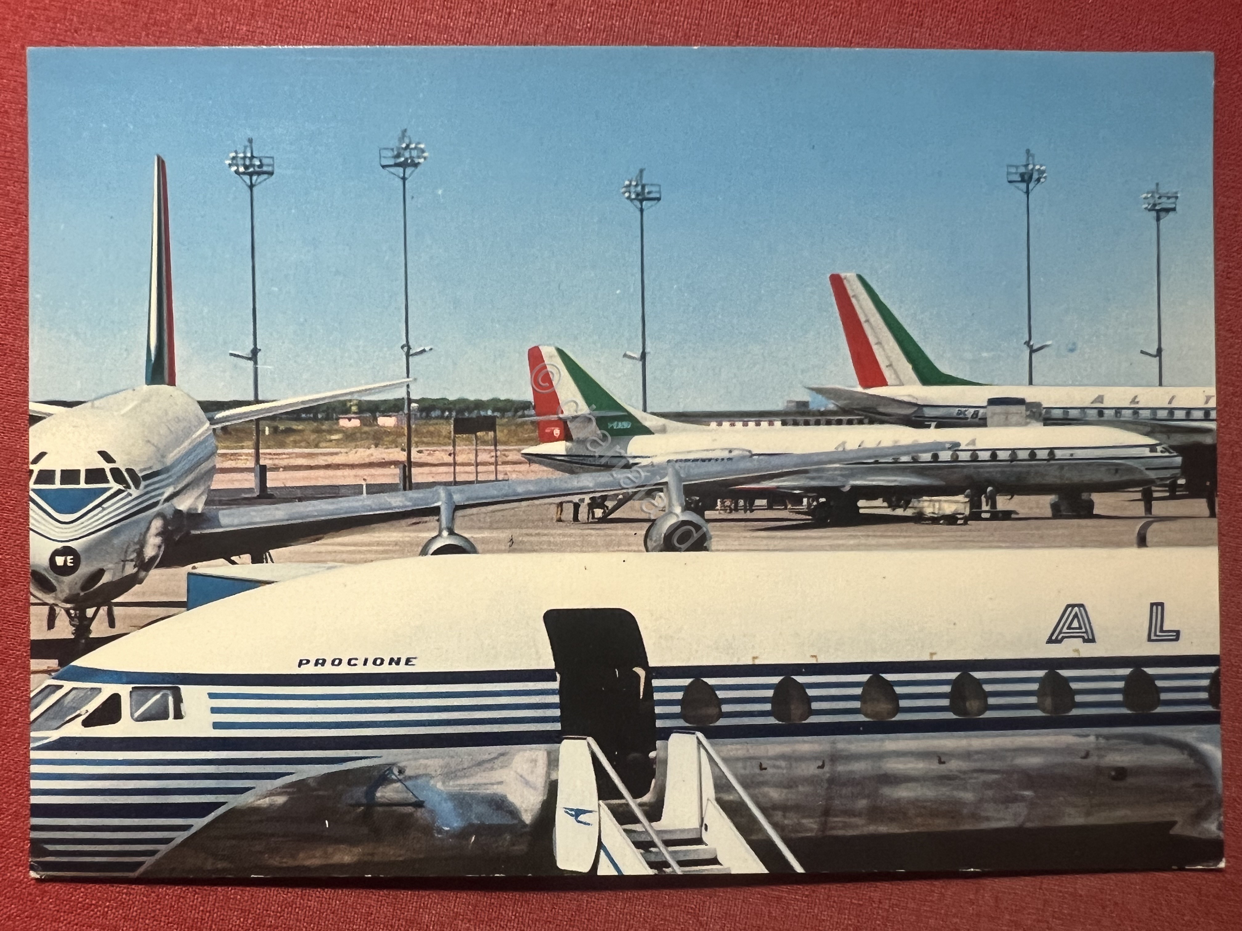 Cartolina Aeronautica - Alitalia - DC. 8 and Caravelle Jets …