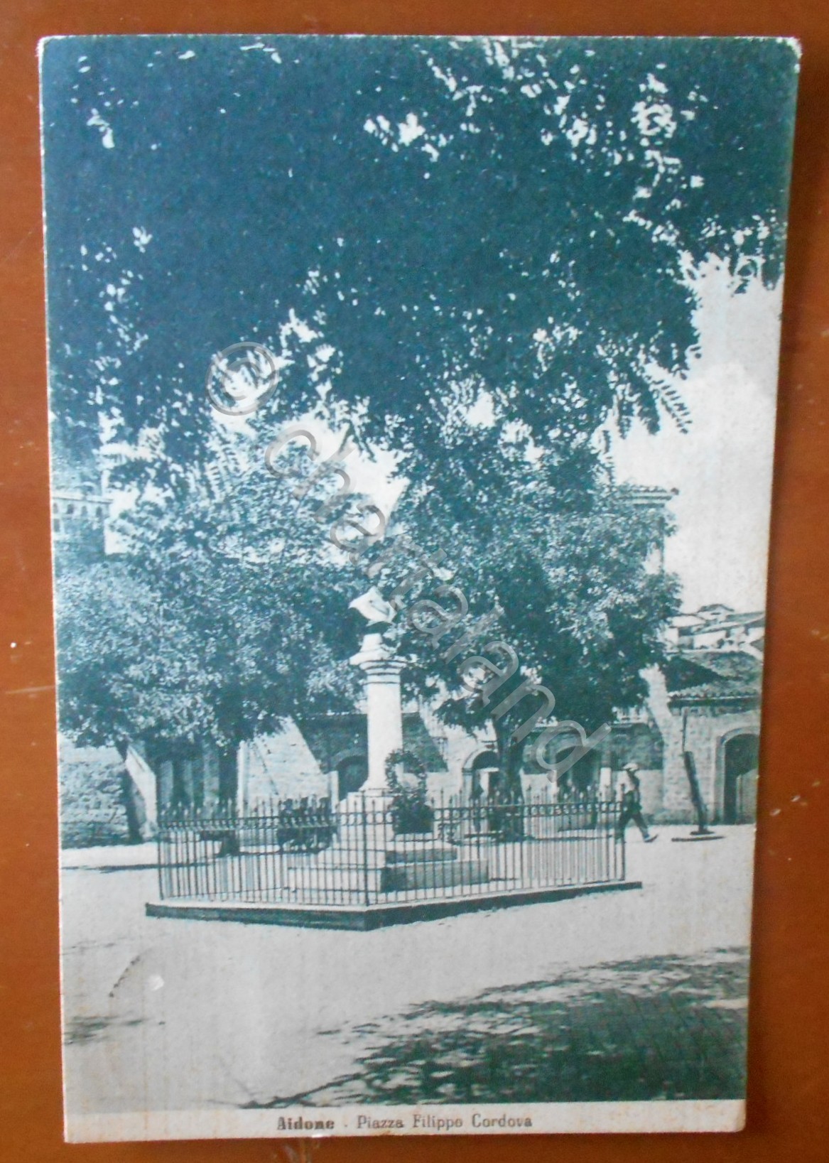Cartolina Aidone (Sicilia) - Piazza Filippo Cordova - 1942