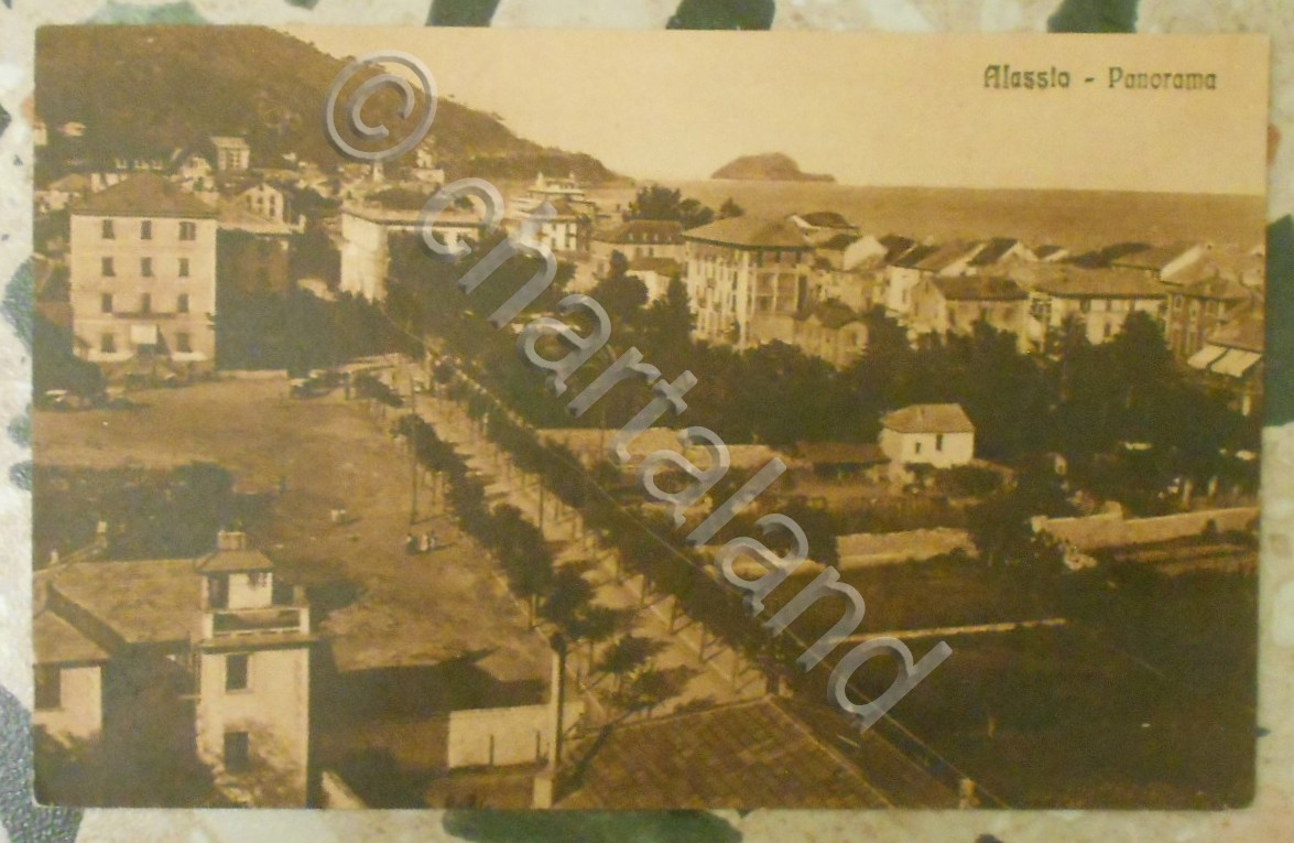 Cartolina Alassio (Liguria) - Panorama - 1930 ca.