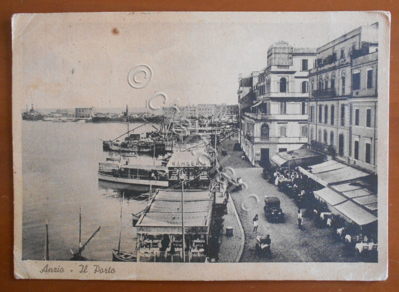 Cartolina Anzio (Lazio) - Il Porto - 1938