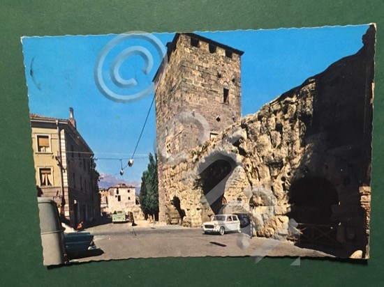 Cartolina Aosta - Porte Pretoriane - 1965