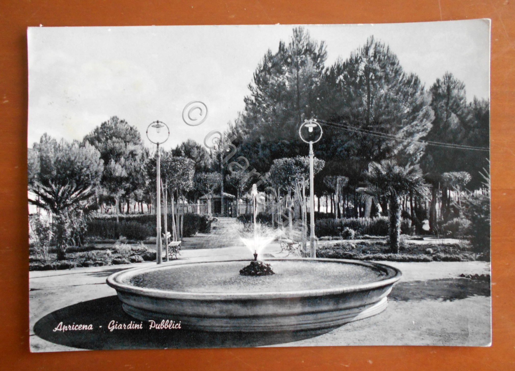Cartolina Apricena (Puglia) - Giardini Pubblici - 1963
