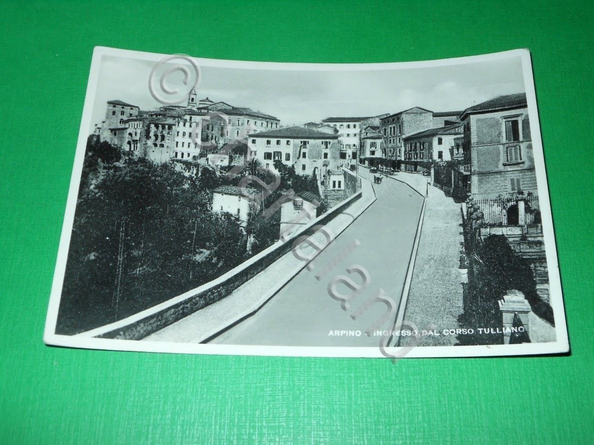 Cartolina Arpino - Ingresso dal Corso Tulliano 1953