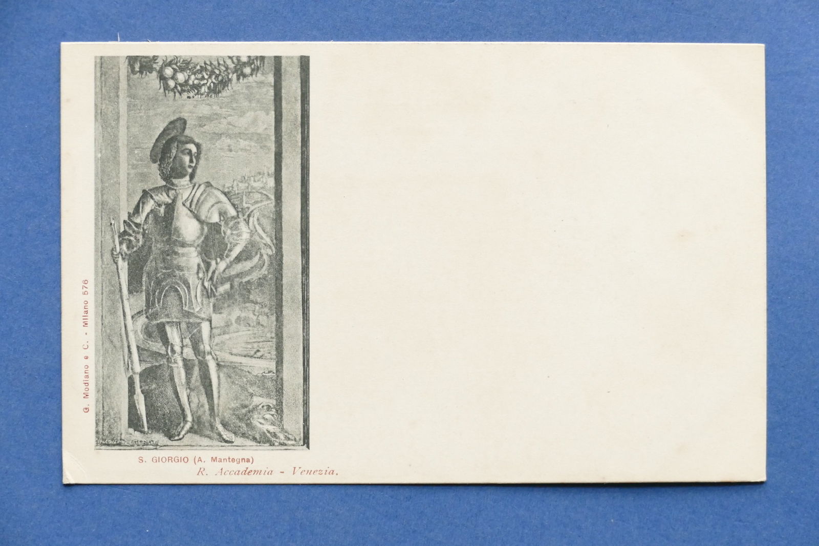 Cartolina Arte - Venezia - R. Accademia - S. Giorgio …