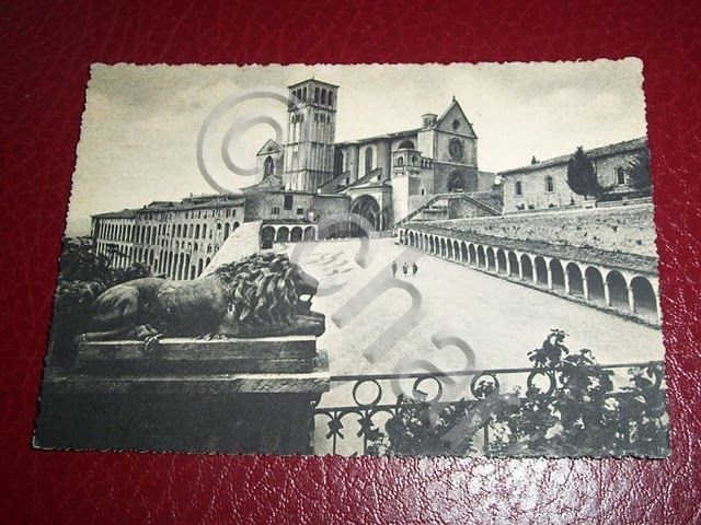 Cartolina Assisi - Basilica di S. Francesco 1950 ca.