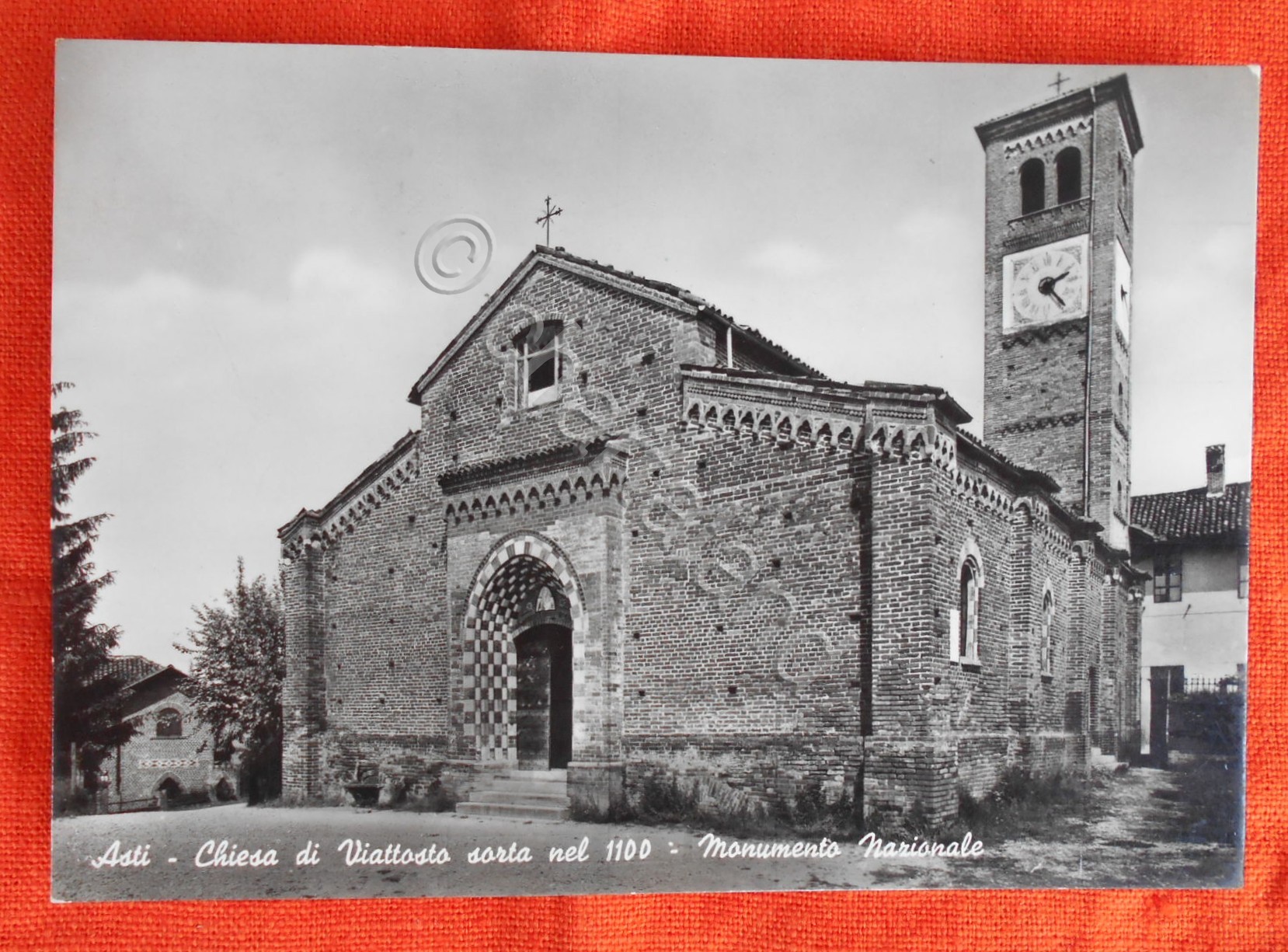 Cartolina Asti - Chiesa di Viattosto sorta nel 1100 - …