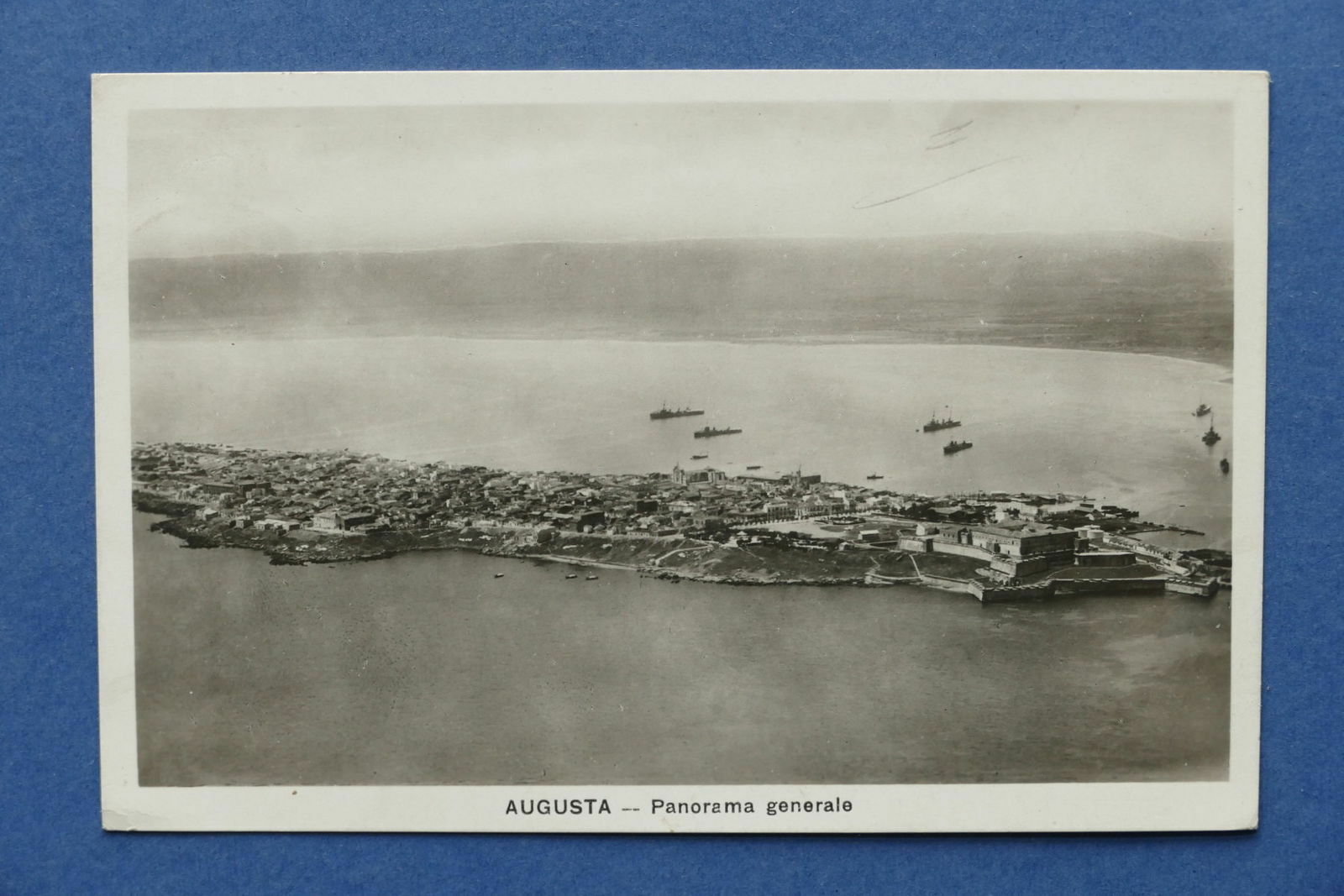 Cartolina Augusta - Panorama generale - 1935.