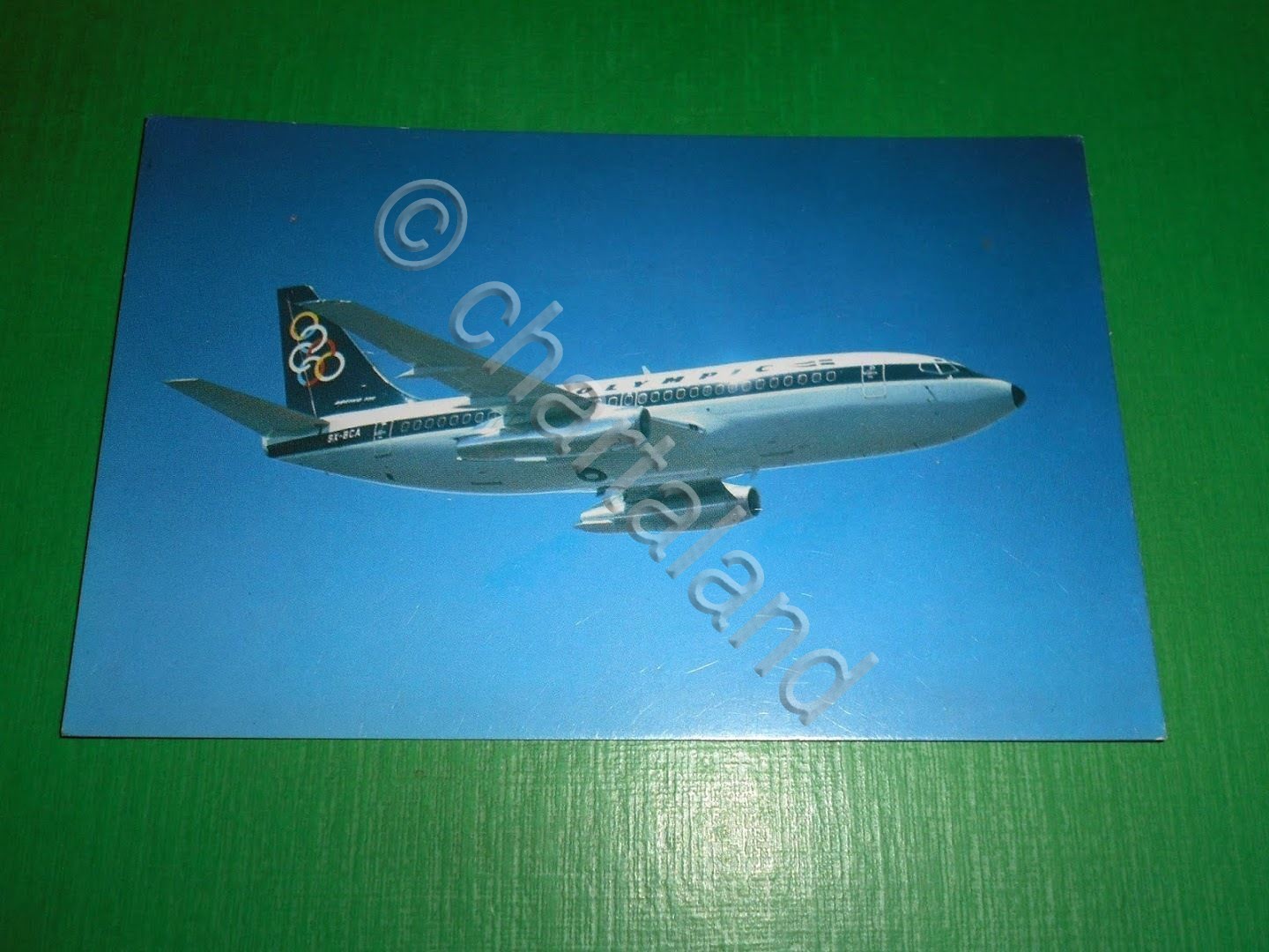 Cartolina Aviazione Volo - Olympic Airways - Boeing 727-200 (rif. …