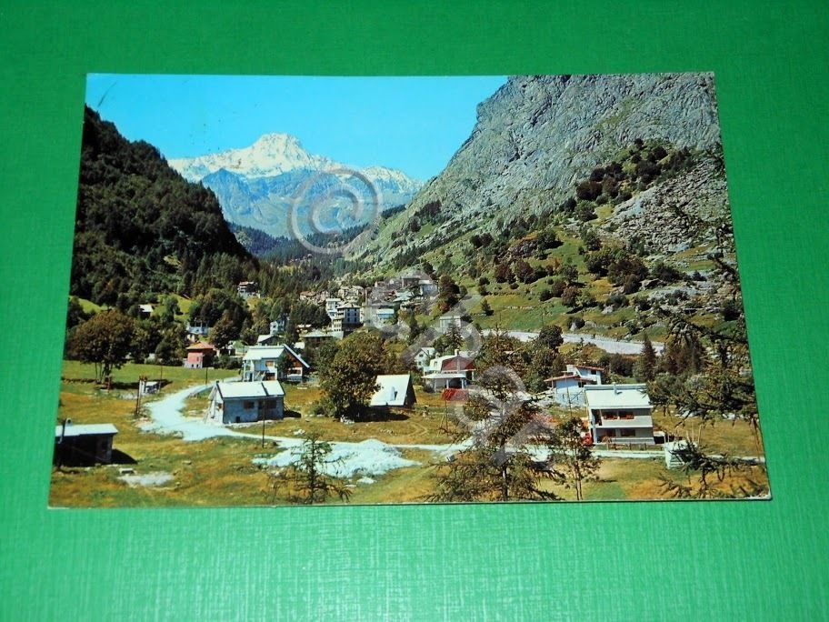 Cartolina Balme - Villaggio Albaron e frazione Cornetti 1970