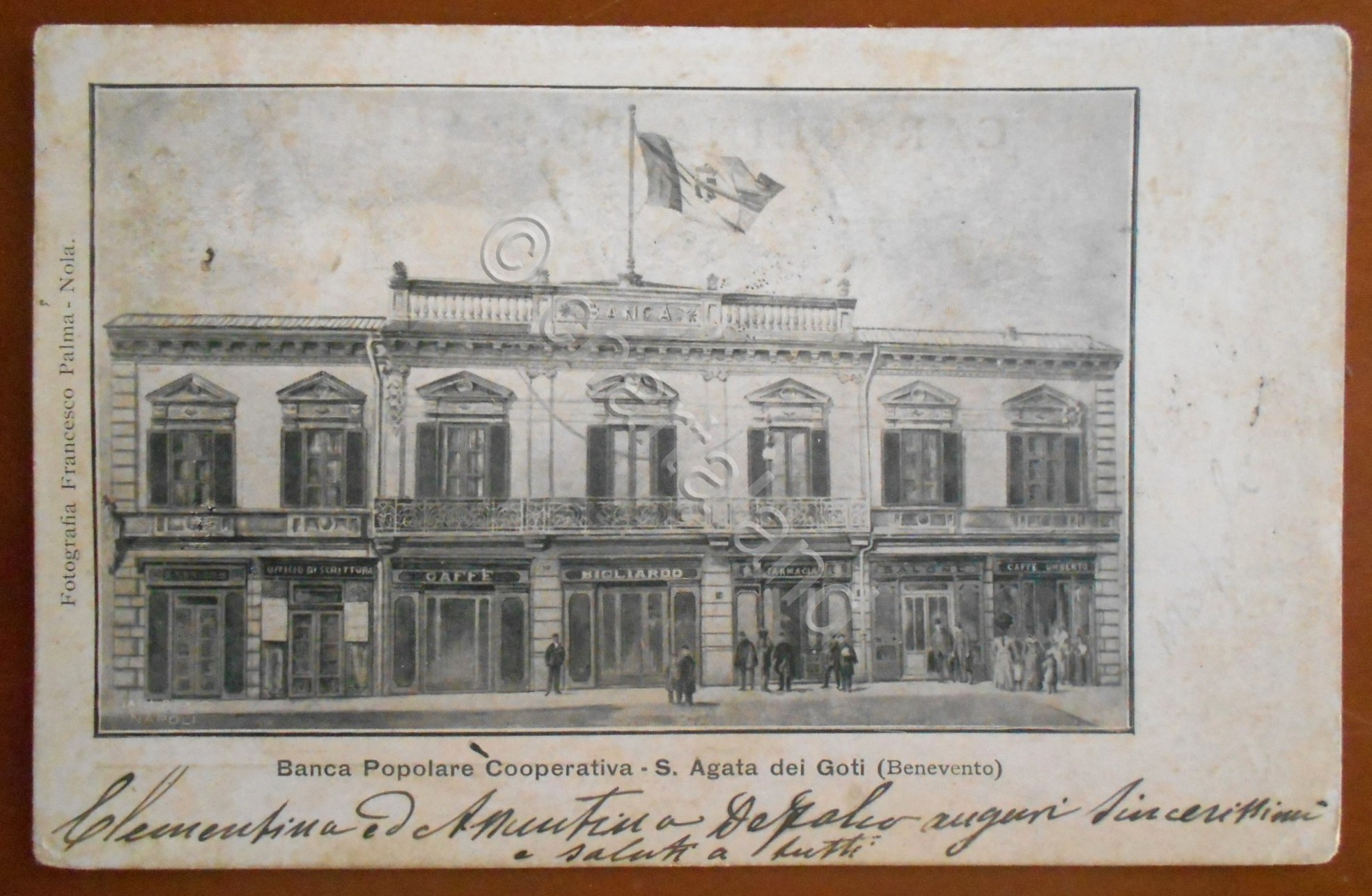 Cartolina Banca Popolare Cooperativa - S. Agata dei Goti (Benevento) …