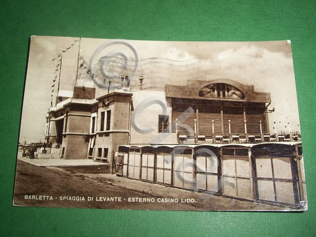 Cartolina Barletta - Spiaggia di Levante - Esterno Casino Lido …