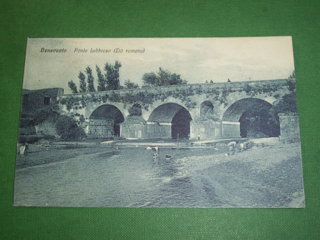 Cartolina Benevento - Ponte Lebbroso 1939.