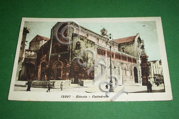 Cartolina Bitonto ( Bari ) - La Cattedrale 1931.
