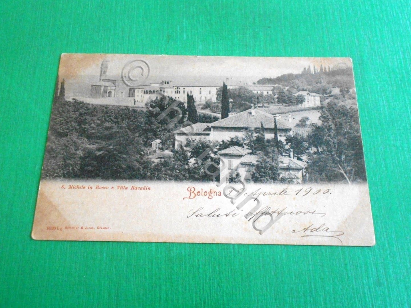 Cartolina Bologna - S. Michele in Bosco e Villa Ravadin …