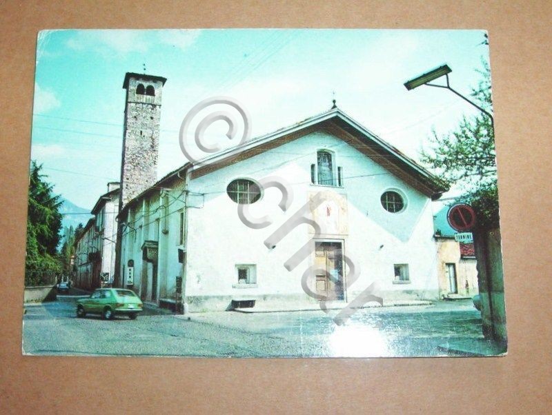 Cartolina Borgosesia ( Vercelli )- Chiesa S. Marta 1985.