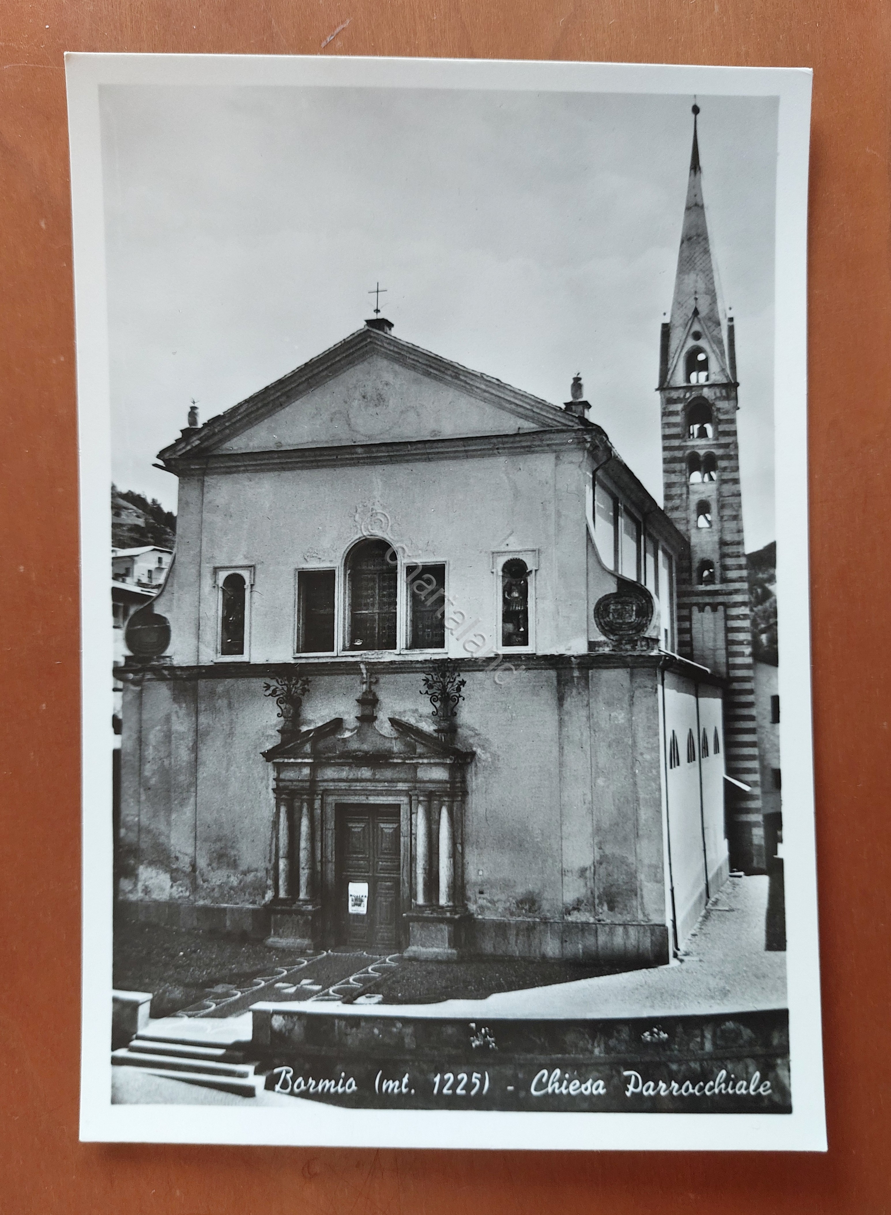 Cartolina Bormio - Chiesa Parrocchiale - 1950 ca.