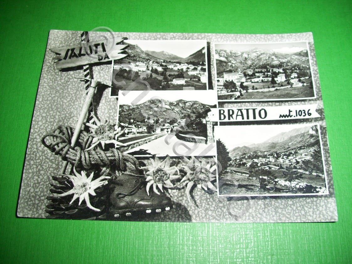 Cartolina Bratto ( Bergamo ) - Vedute diverse 1963.