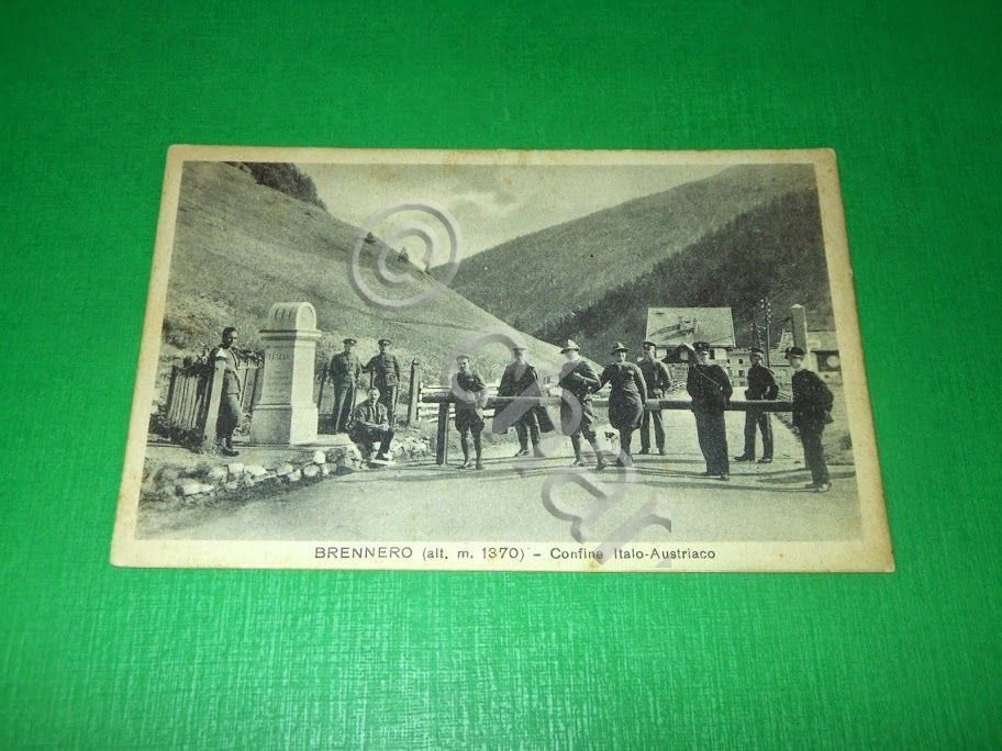 Cartolina Brennero - Confine Italo Austriaco 1934