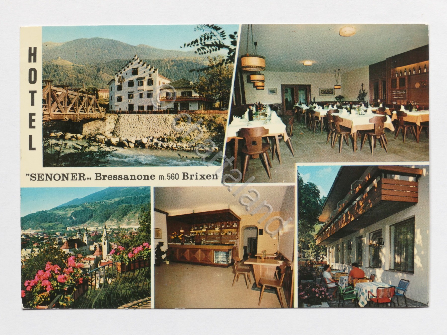 Cartolina Bressanone - Hotel Senoner - 1971