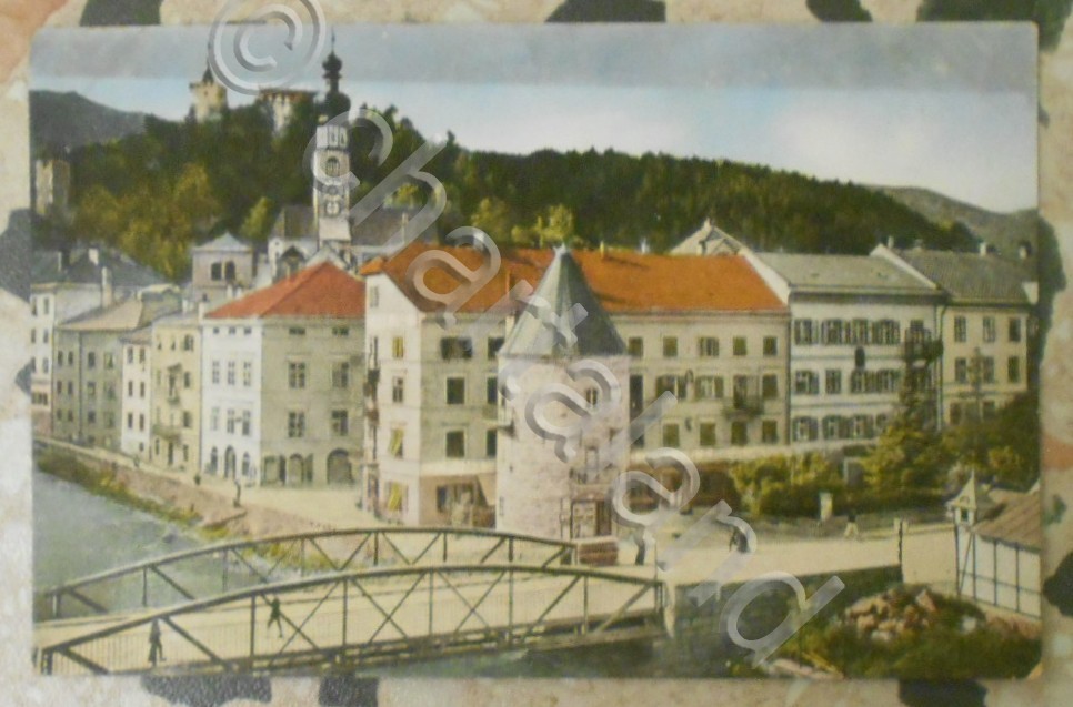 Cartolina Brunico (Trentino Alto-Adige) (830 m), Pusteria - 1940 ca.