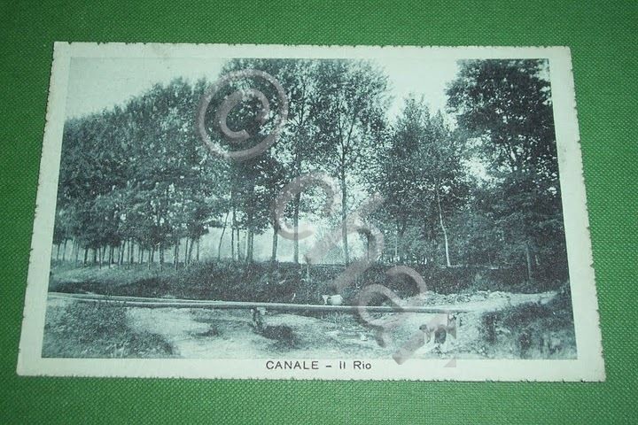 Cartolina Canale ( Cuneo ) - Il Rio 1919.