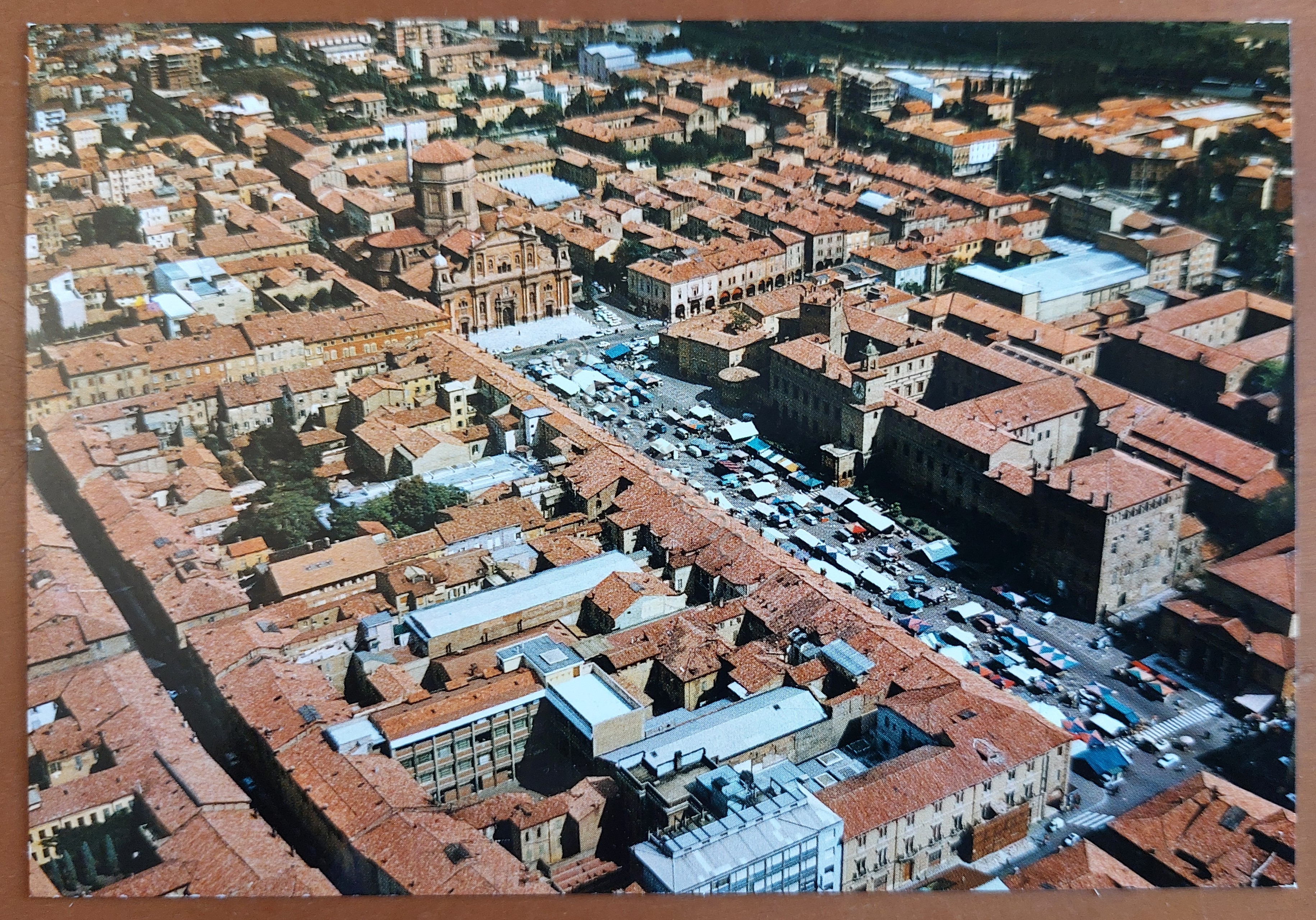 Cartolina Carpi - Veduta dall' aereo - 1970 ca.