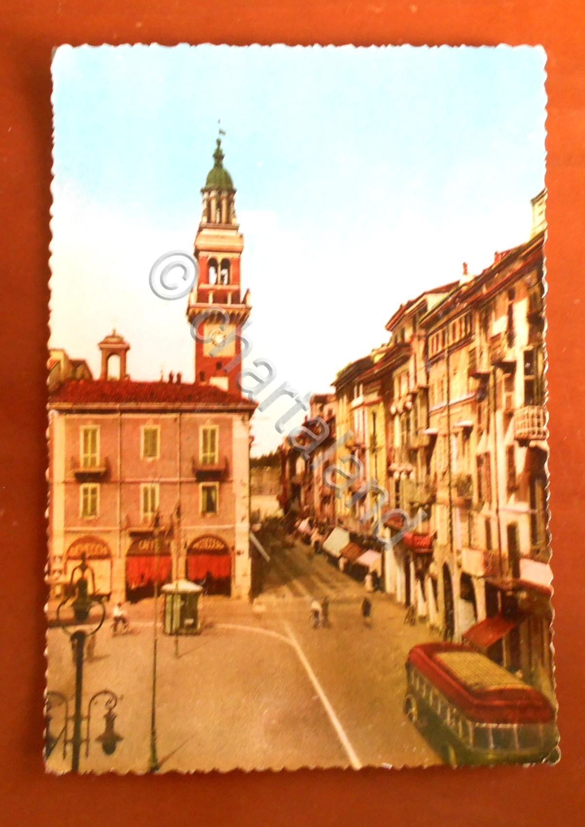 Cartolina Casale M. - Via A. Saffi - 1952