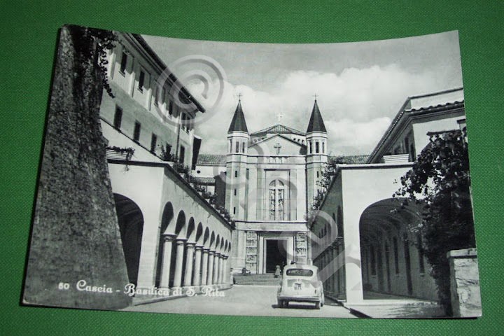 Cartolina Cascia (Perugia) - Basilica di S. Rita 1959.