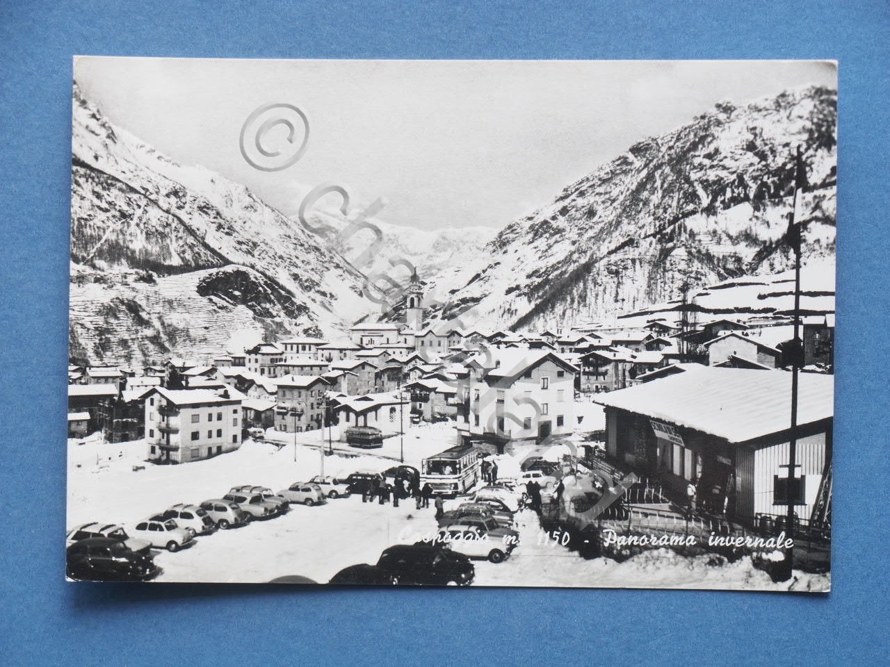 Cartolina Caspoggio - Panorama invernale - 1960 ca..