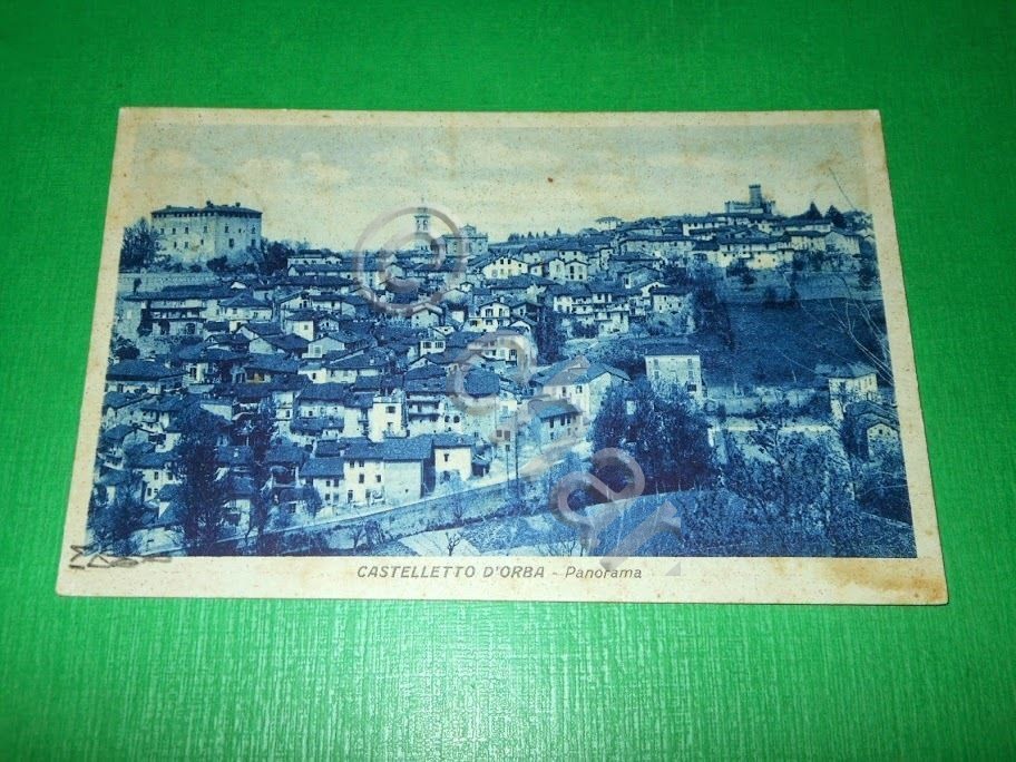 Cartolina Castelletto d'Orba - Panorama 1941.