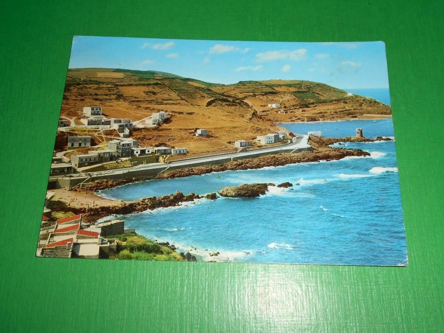 Cartolina Castelsardo - Scogliera e Lungomare 1969.