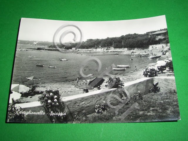 Cartolina Castiglioncello - Spiaggia 1963