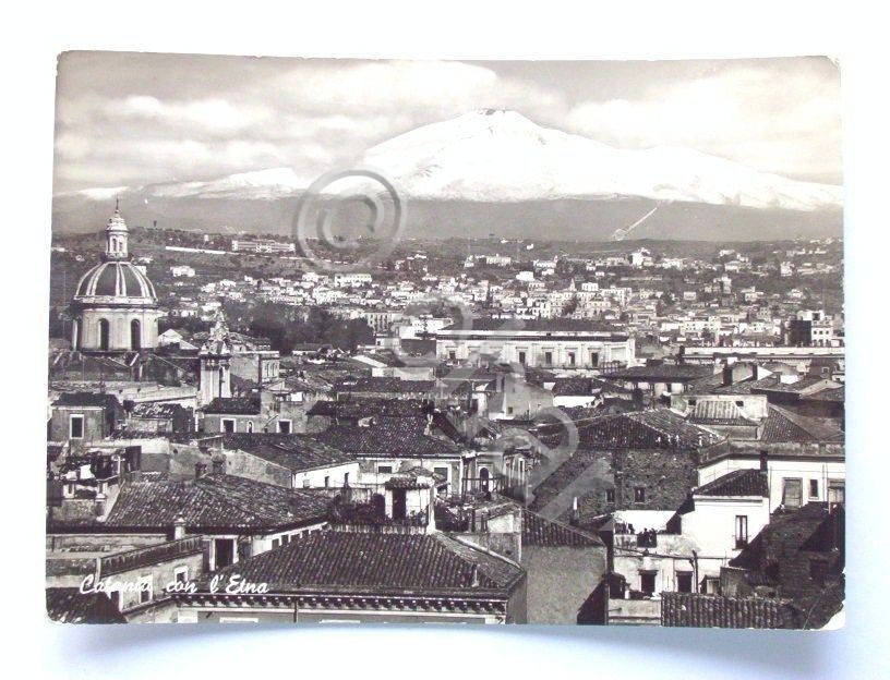 Cartolina Catania - Panorama 1954.