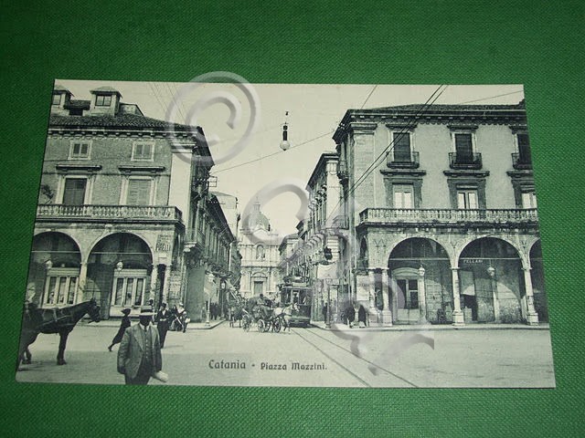 Cartolina Catania - Piazza Mazzini 1910 ca.