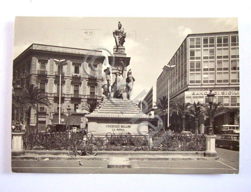 Cartolina Catania - Piazza Stesicoro 1968.