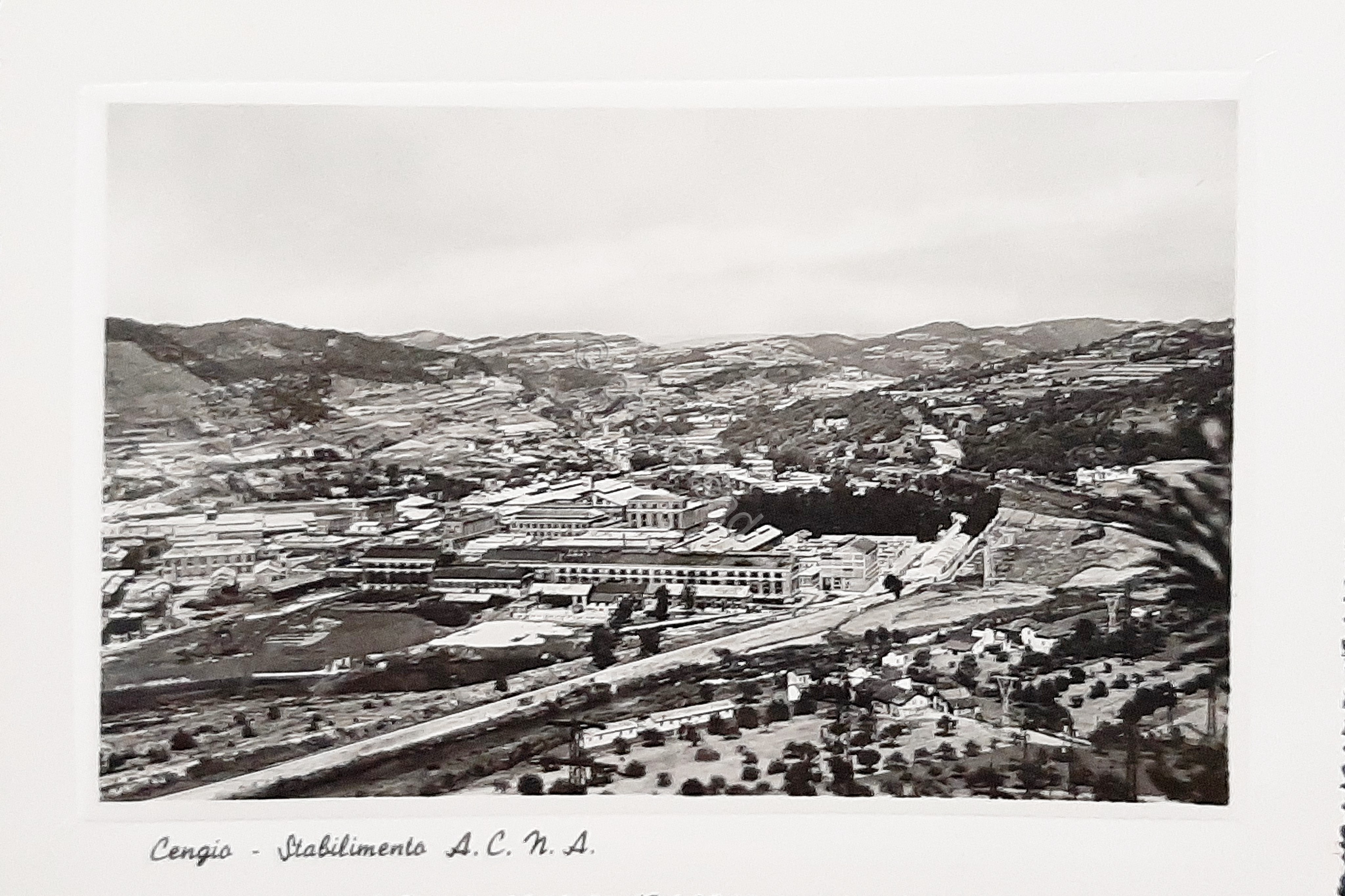 Cartolina Cengio - Stabilimento A. C. N. A. - 1952