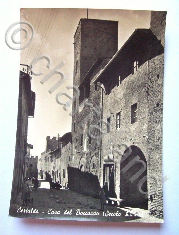 Cartolina Certaldo - Casa del Boccaccio 1950 ca.