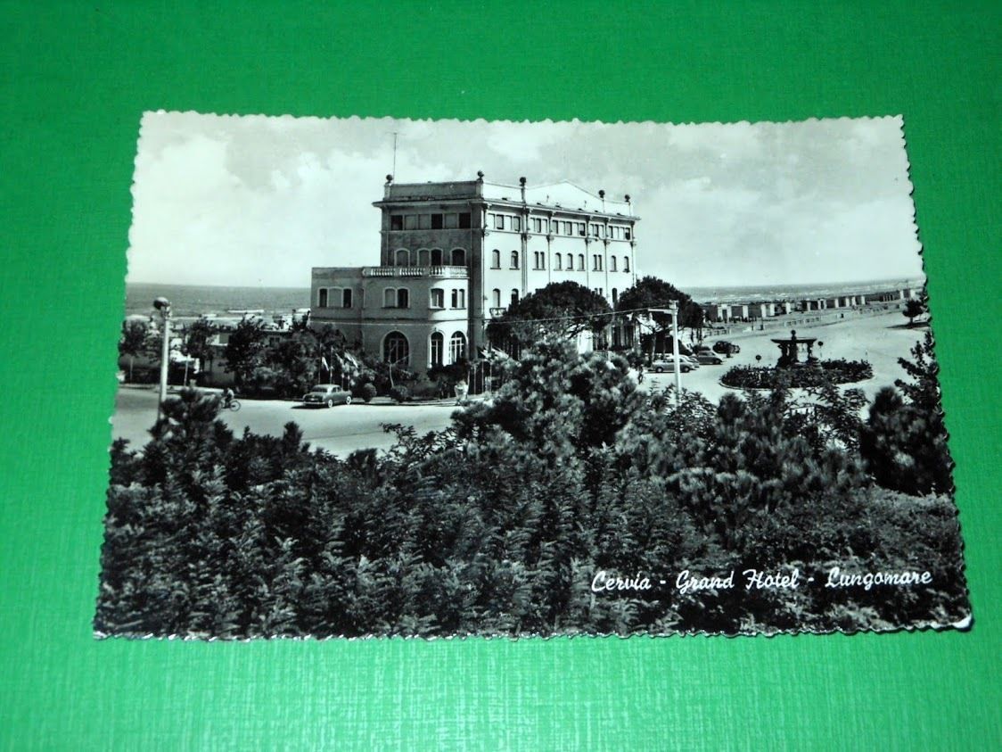 Cartolina Cervia - Grand Hotel - Lungomare 1959.