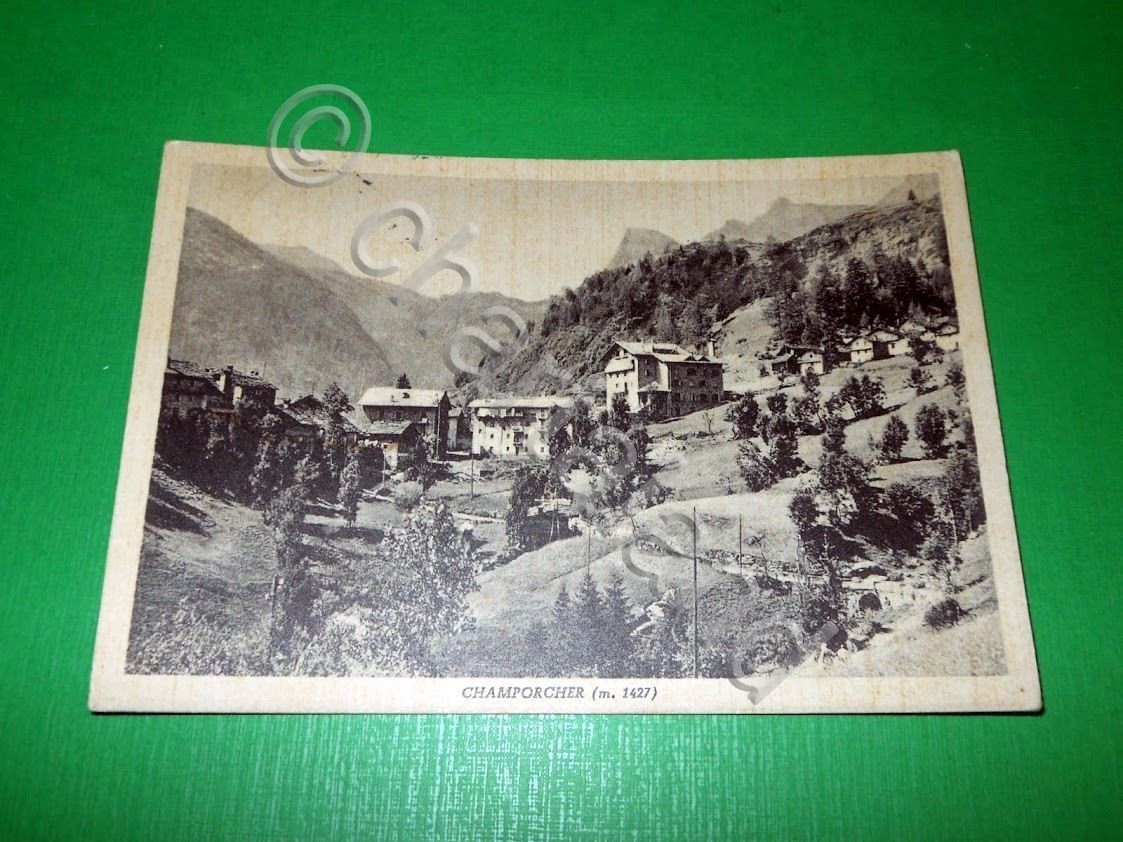 Cartolina Champorcher - Scorcio panoramico 1955.