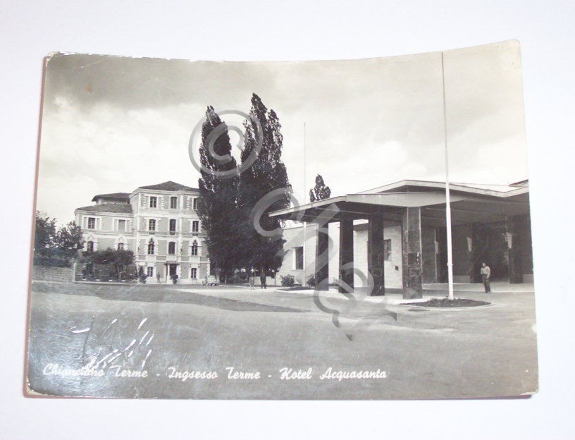 Cartolina Chianciamo Terme - Hotel Acquasanta 1953.