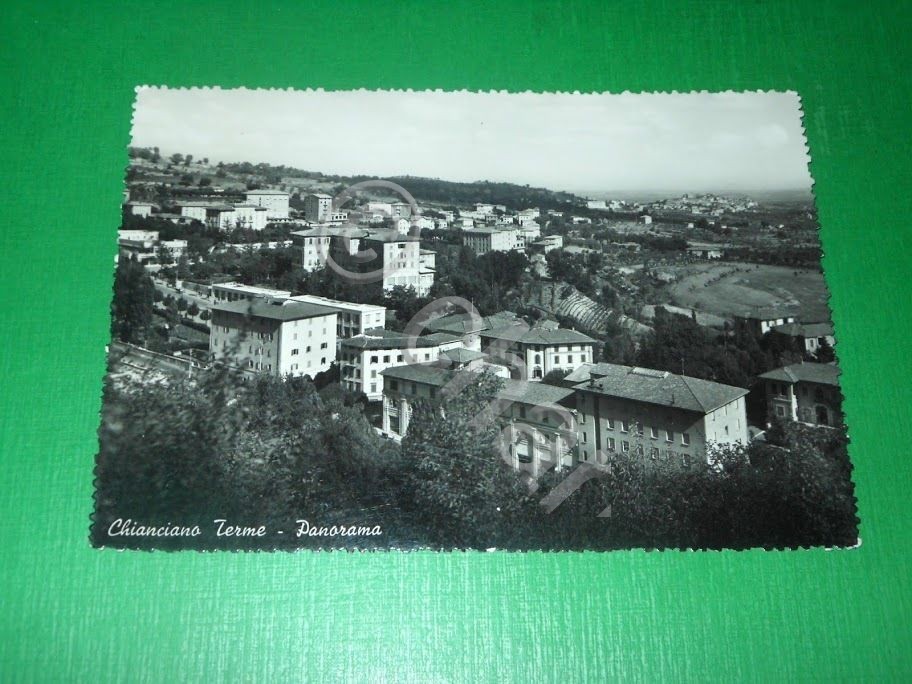 Cartolina Chianciano Terme - Panorama 1952.